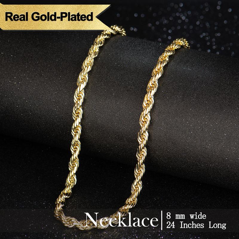 Thryve™ GoldTwist 14K-Plated Rope Chain