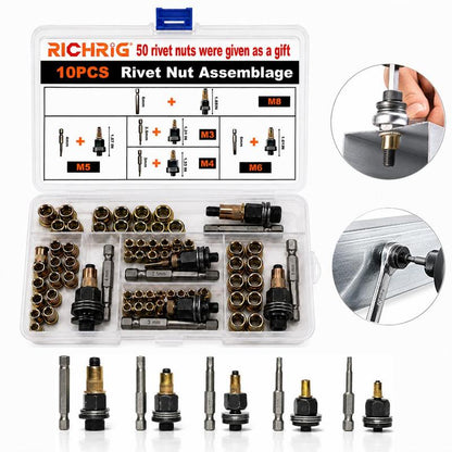 Thryve™ Kit de Tuercas Remachables M3–M8