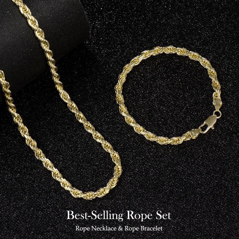 Thryve™ GoldTwist 14K-Plated Rope Chain