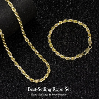 Thryve™ GoldTwist 14K-Plated Rope Chain