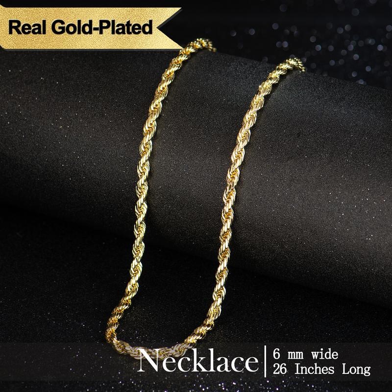 Thryve™ GoldTwist 14K-Plated Rope Chain
