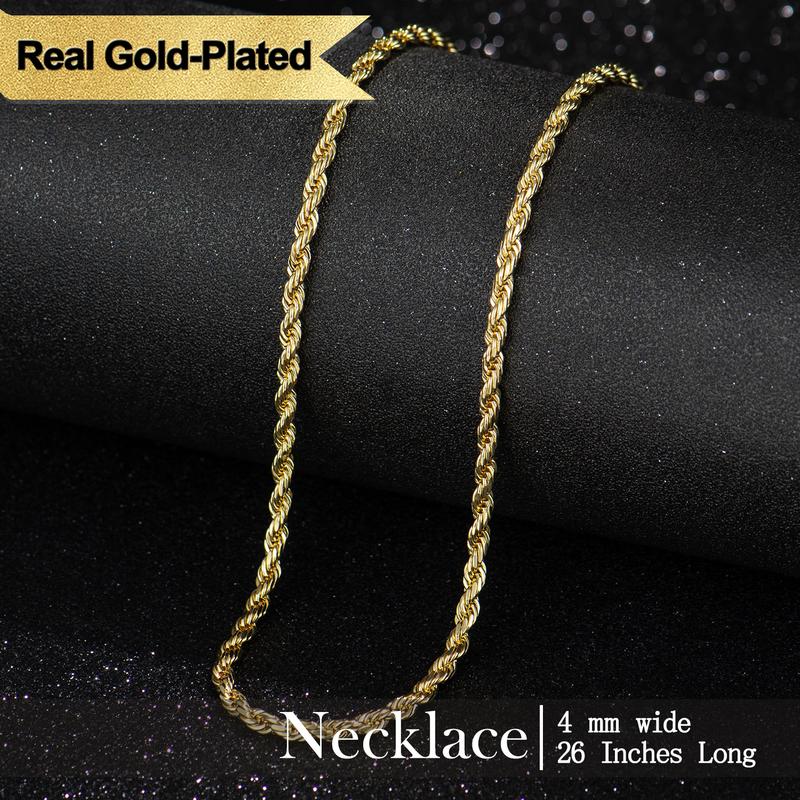 Thryve™ GoldTwist 14K-Plated Rope Chain