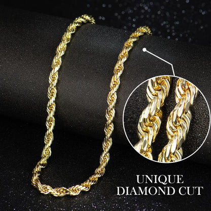 Thryve™ GoldTwist 14K-Plated Rope Chain