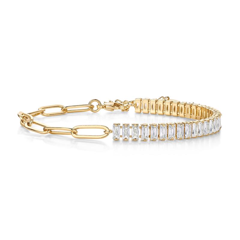 Thryve™ LuxeSpark Paperclip Tennis Bracelet