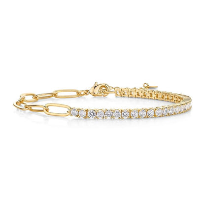 Thryve™ LuxeSpark Paperclip Tennis Bracelet