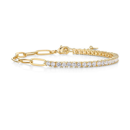 Thryve™ LuxeSpark Paperclip Tennis Bracelet