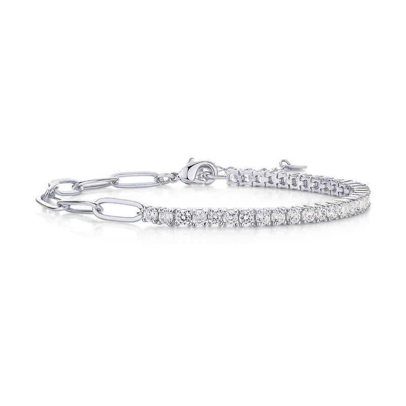 Thryve™ LuxeSpark Paperclip Tennis Bracelet