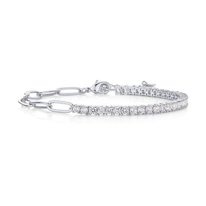 Thryve™ LuxeSpark Paperclip Tennis Bracelet