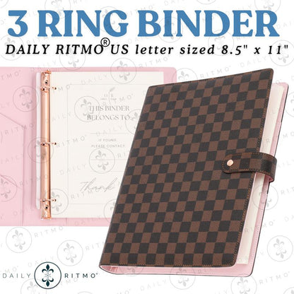 Thryve™ ChicPlan Checkered Binder