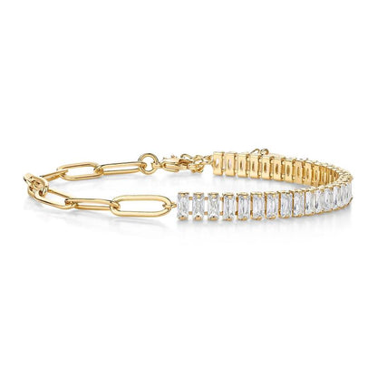Thryve™ LuxeSpark Paperclip Tennis Bracelet